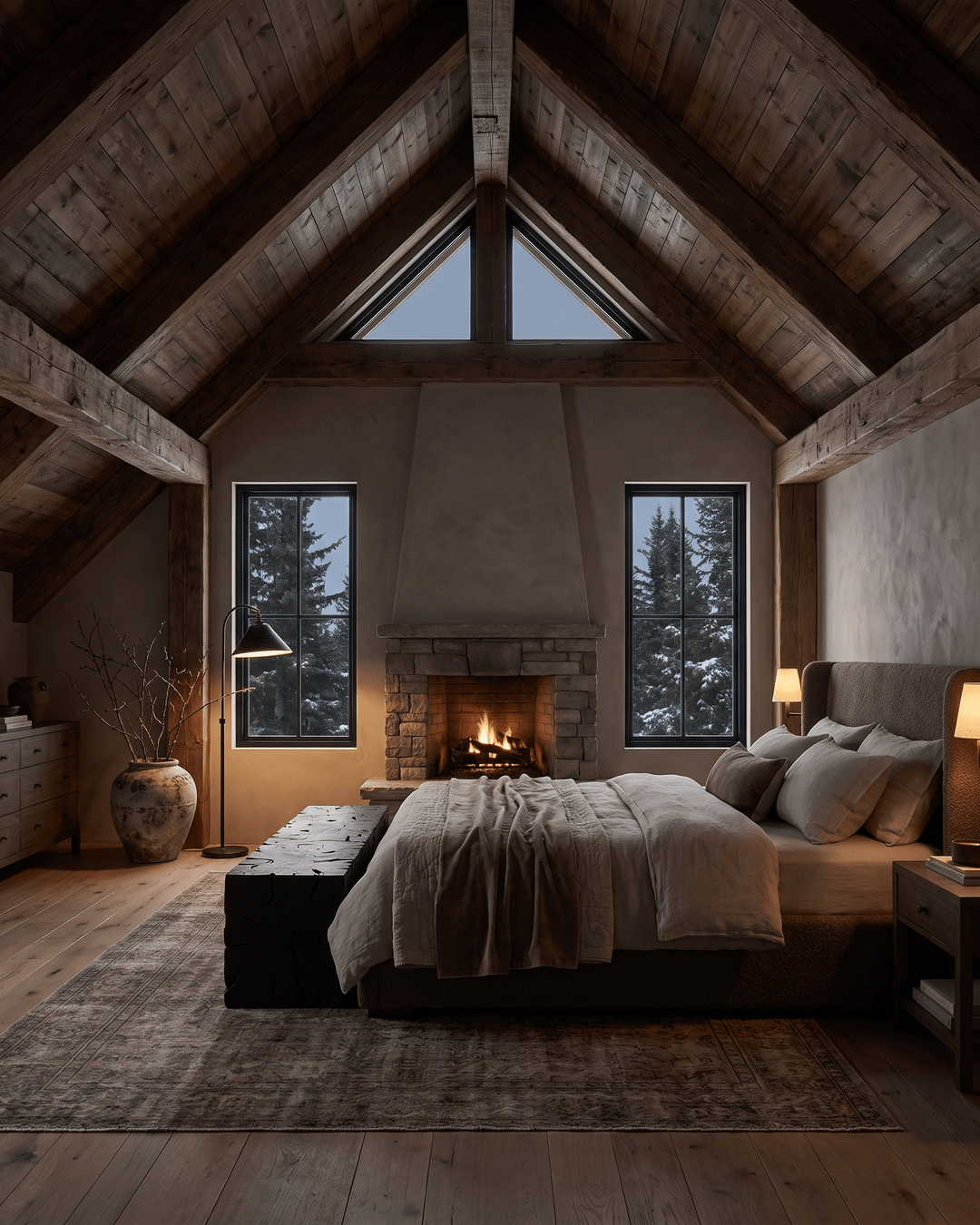 Falk Bench — custom furniture, dark wood furniture, modern mountain | Hello Norden