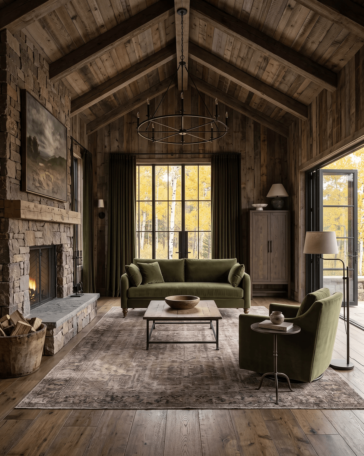 Hello Norden - Edgar Swivel Lounge chair custom living room furniture green velvet and leather