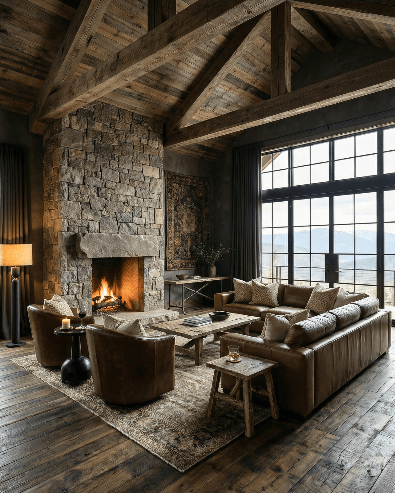 small club chair leather swivel lounge living room furniture modern mountain Hello Norden