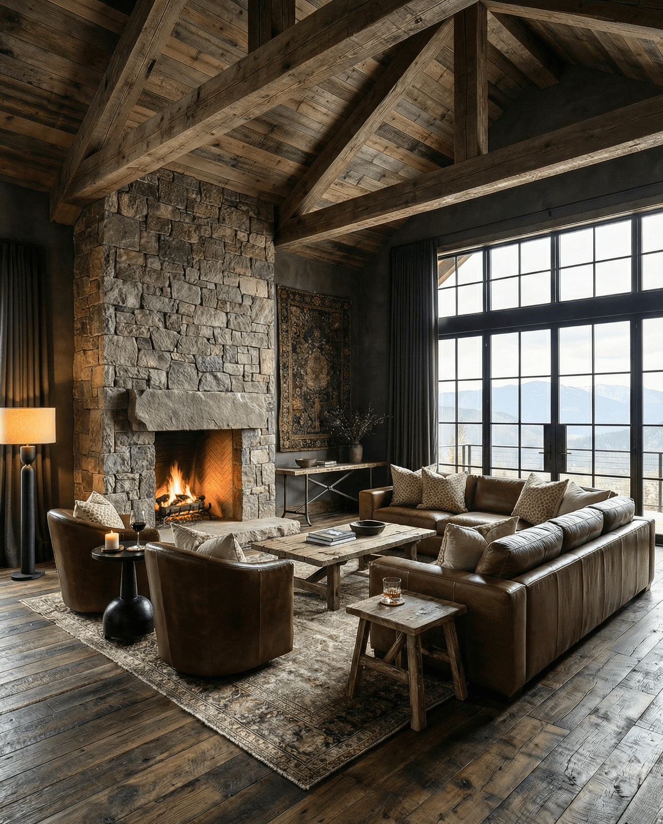 small club chair leather swivel lounge living room furniture modern mountain Hello Norden