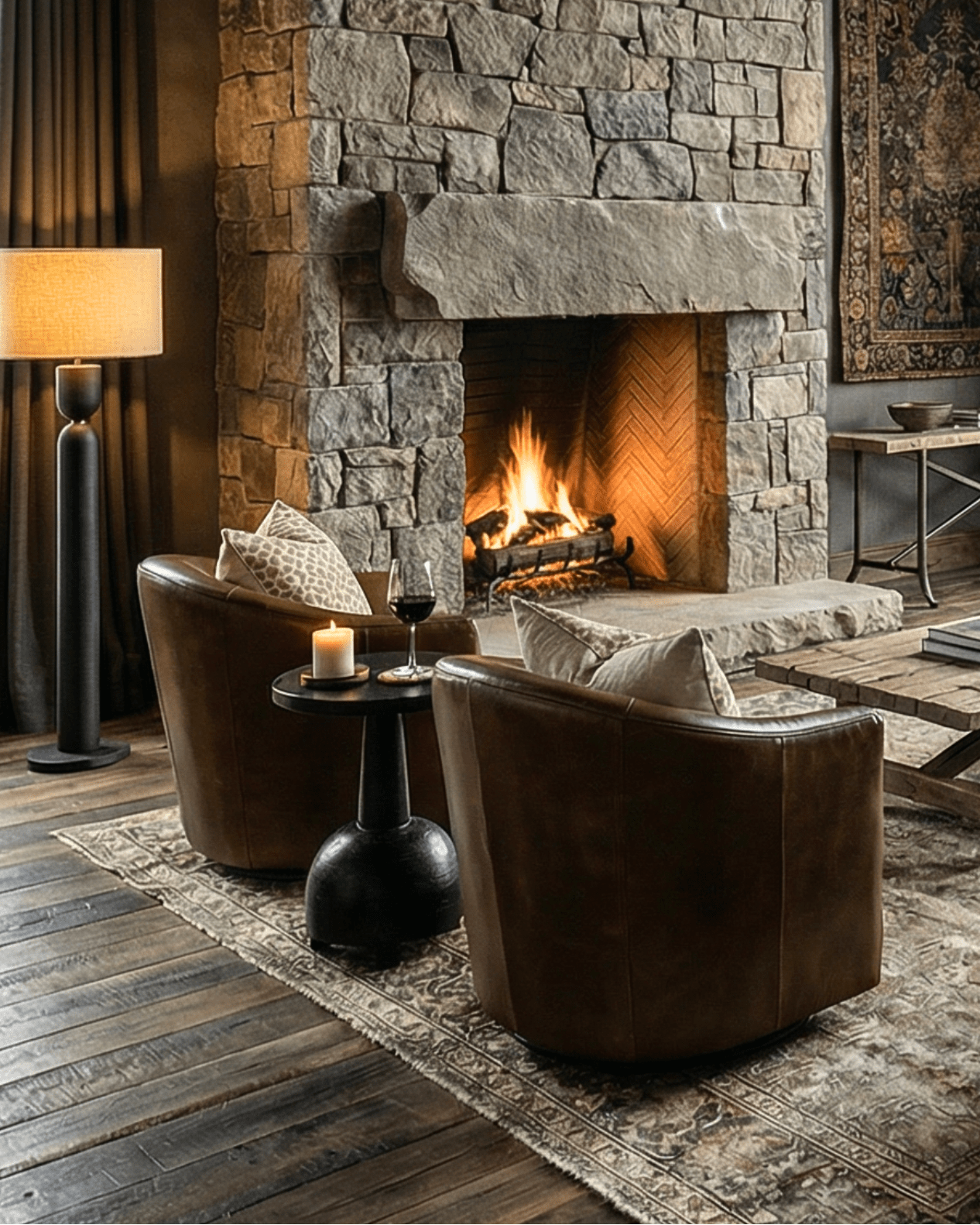 small club chair leather swivel lounge living room furniture modern mountain Hello Norden 2