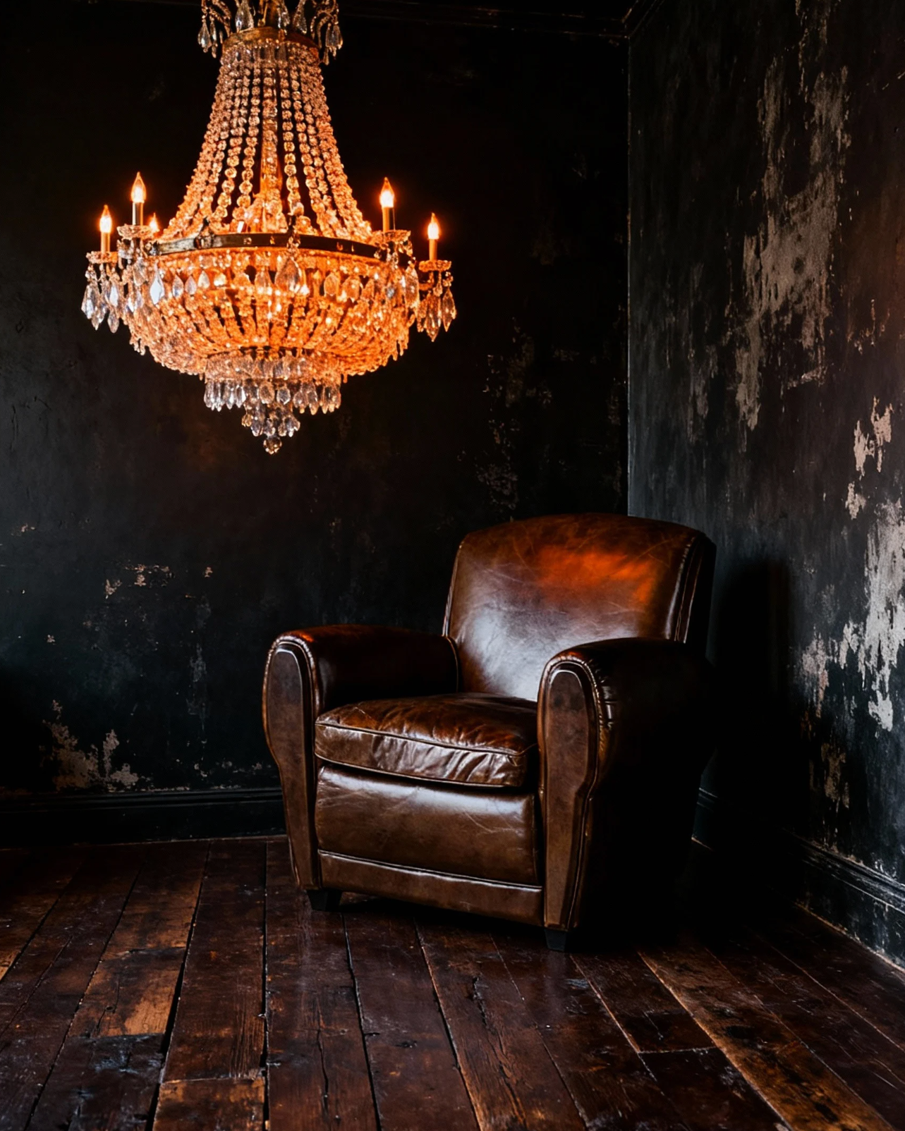 Oscar brown french leather club chair living room lounge Hello Norden