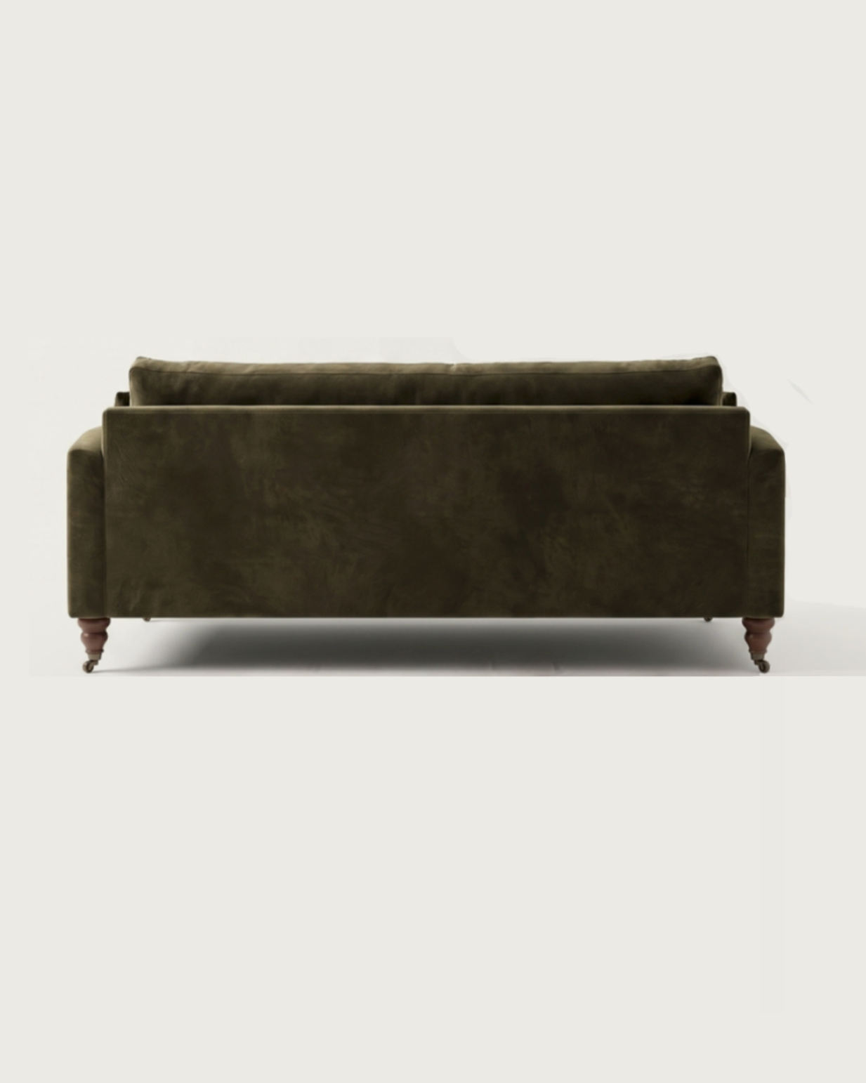 living room custom furniture modern mountain velvet sofa Hello Norden - Asbjorn Sofa in Banks Eco-Performance Velvet in Balsam