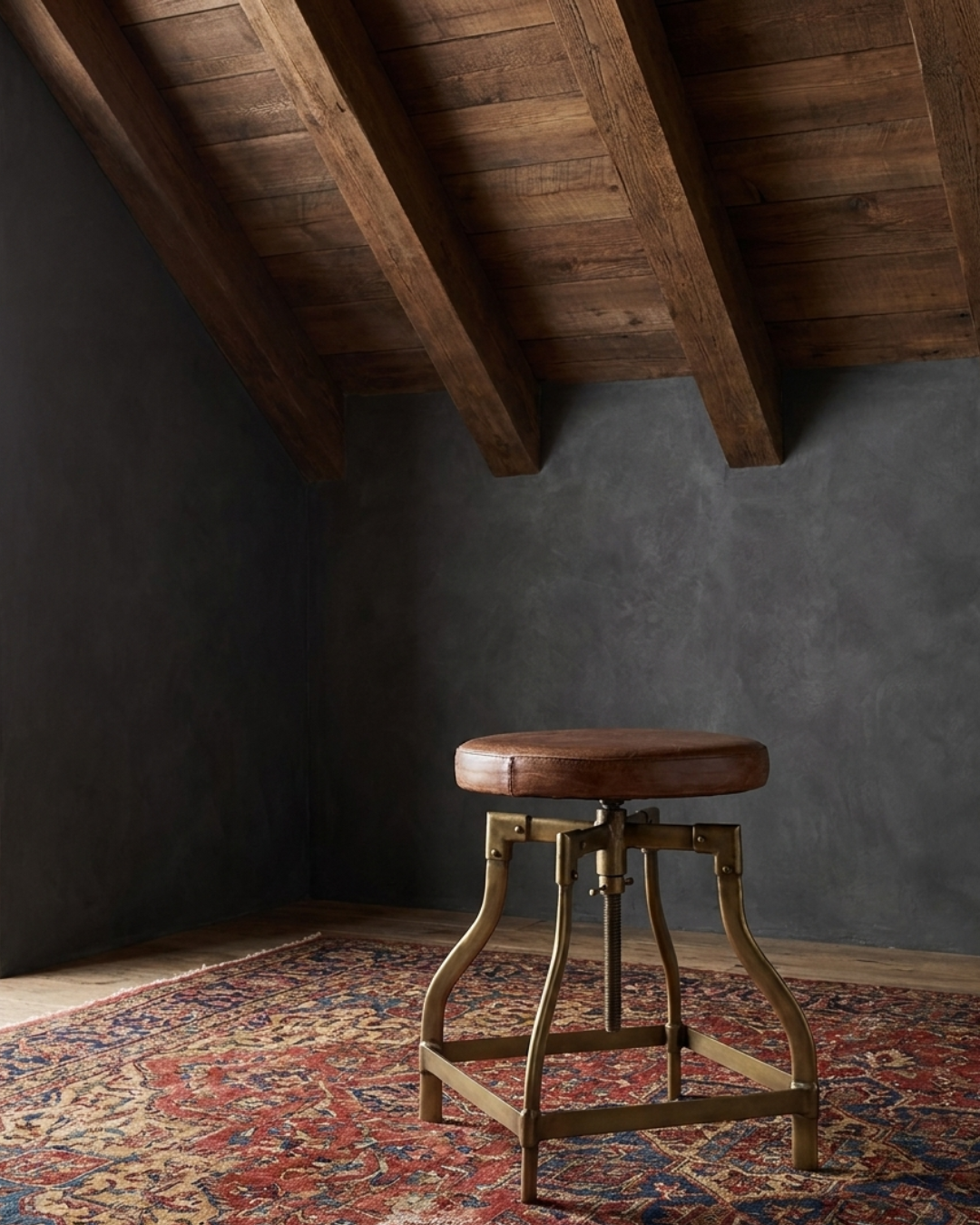 Geir Brass Stool - Stools & Benches - Hello Norden