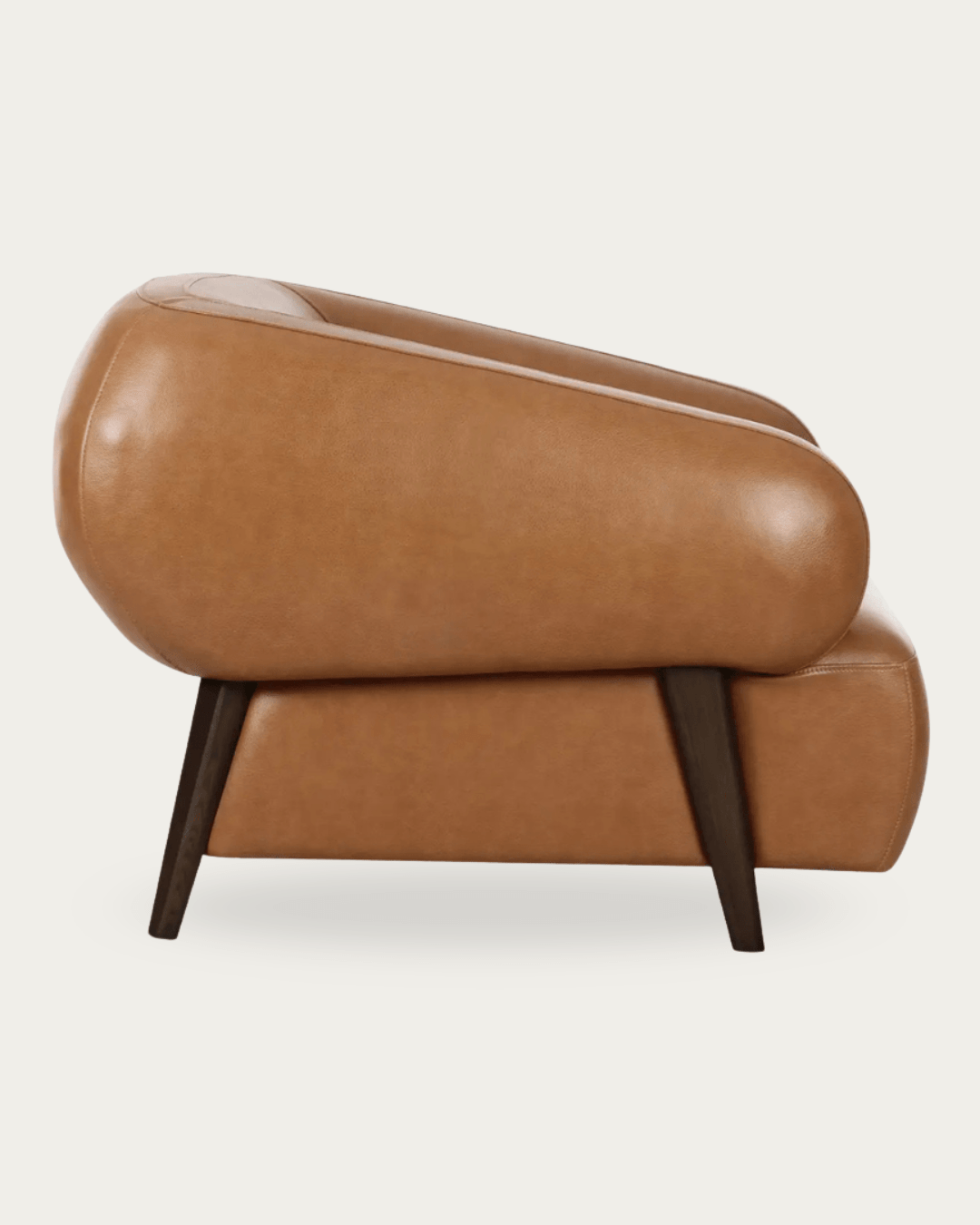 Akima Leather Lounge Chair - Arm Chairs - Hello Norden