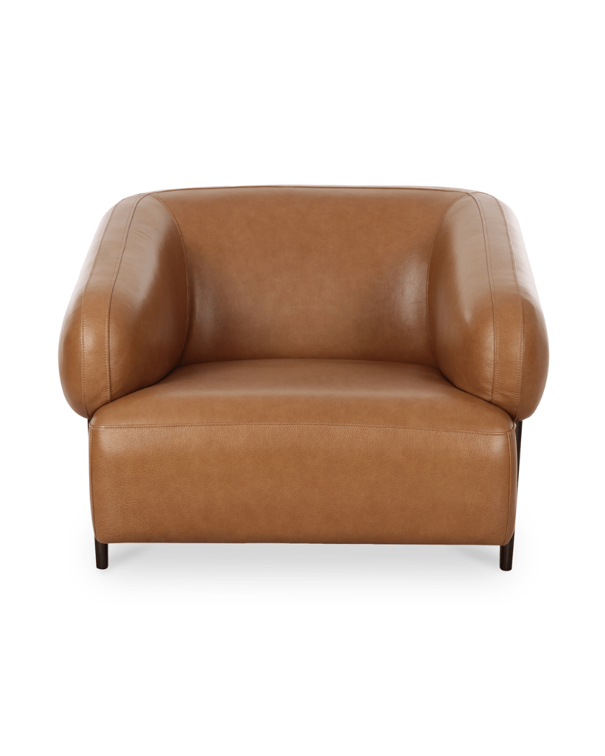 Akima Leather Lounge Chair - Arm Chairs - Hello Norden