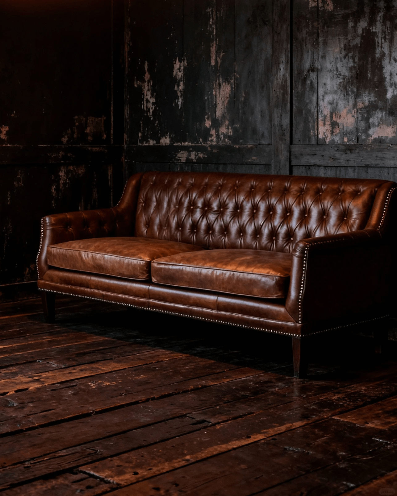 Alma Leather Chesterfield Sofa - Sofas - Hello Norden