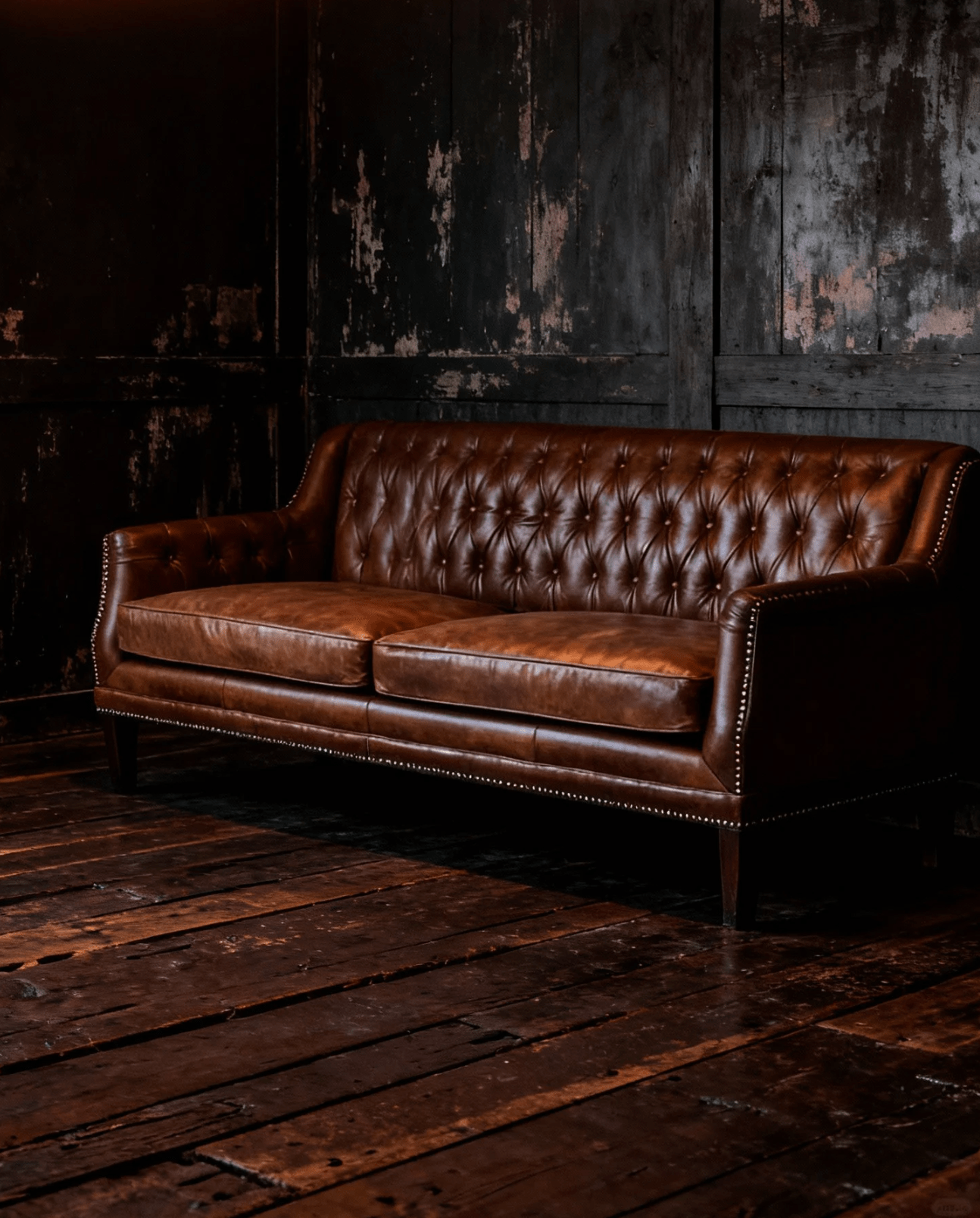 Alma Leather Chesterfield Sofa - Sofas - Hello Norden