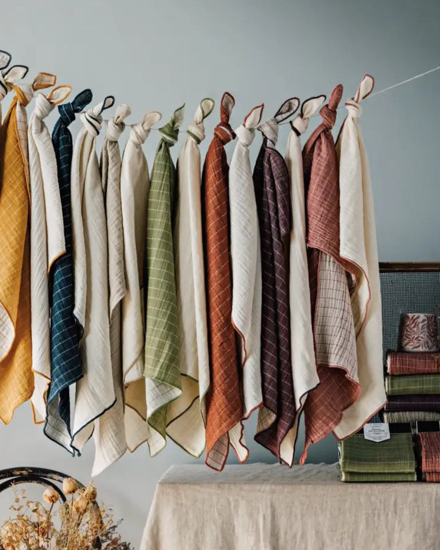 Amalie Plum Gauze Dishtowel - Kitchen Towels - Hello Norden