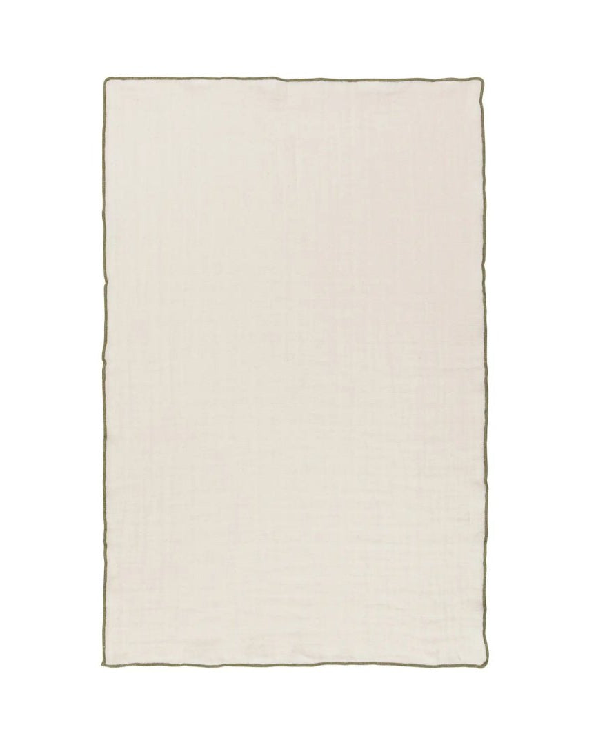 Amalie Sage Gauze Dish Towels (Multiple Styles) - Kitchen Towels - Hello Norden