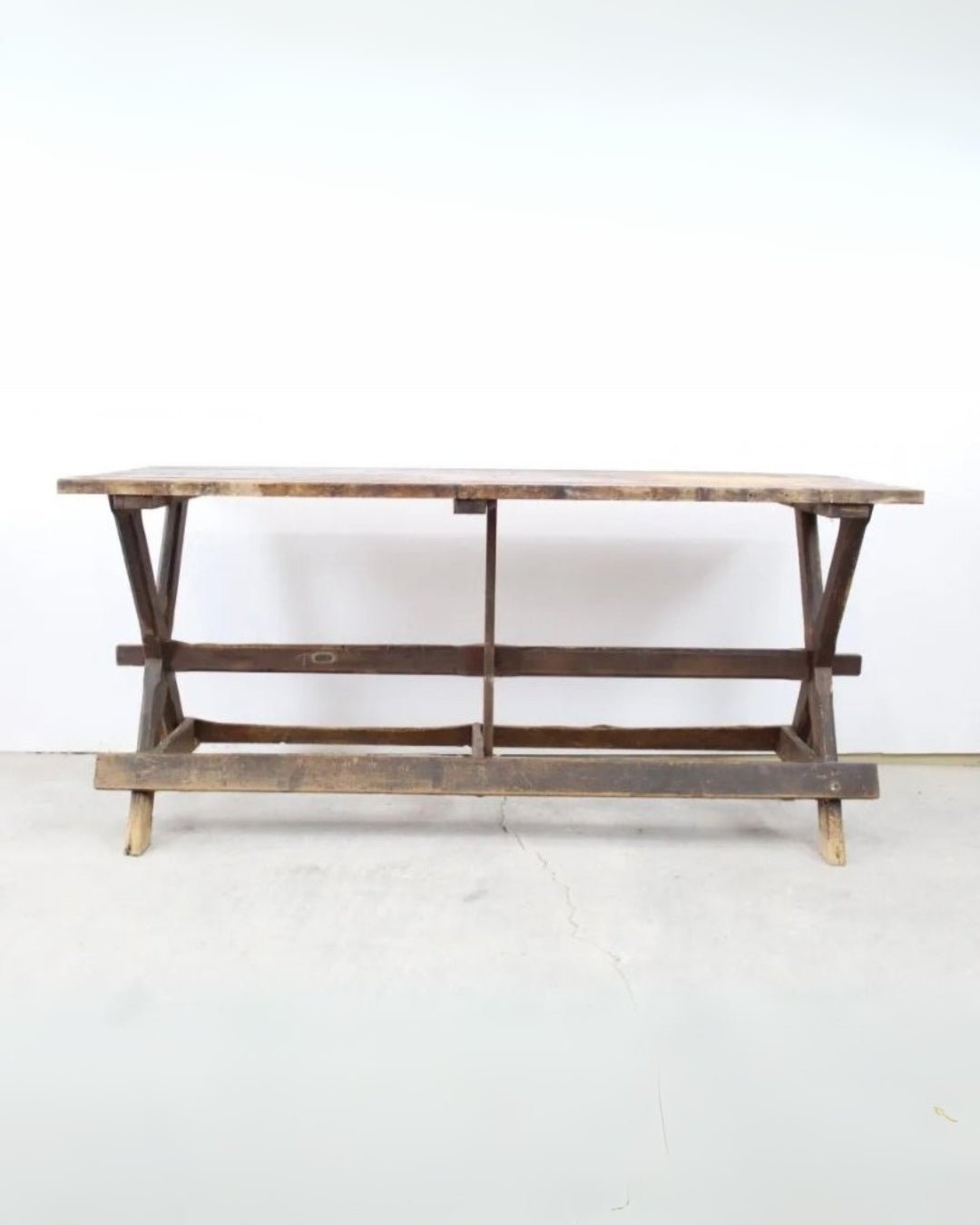 Antique Trestle Table - Counter Height - Tables - Hello Norden