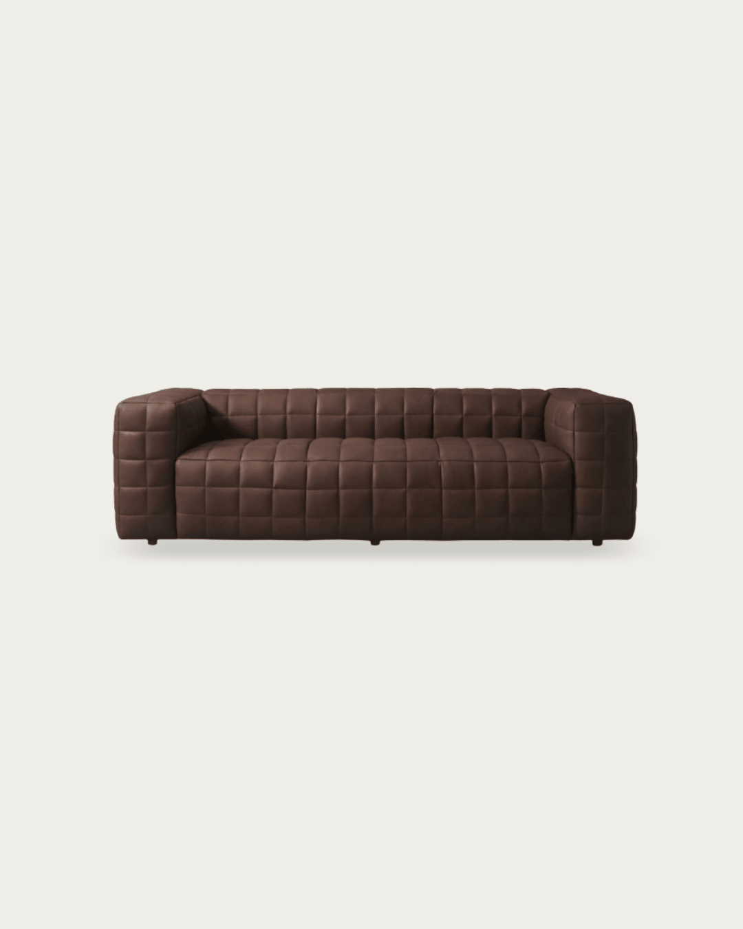 Anton Brown Leather Sofa - Sofas - Hello Norden