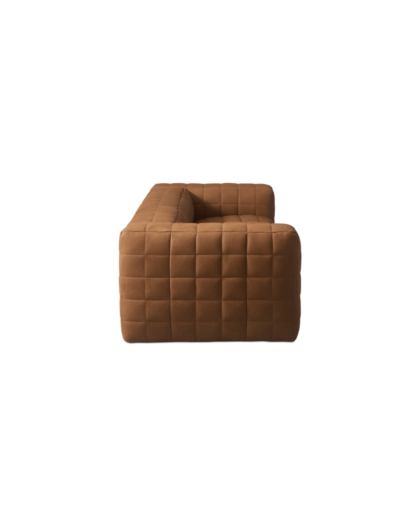 Anton Brown Leather Sofa - Sofas - Hello Norden