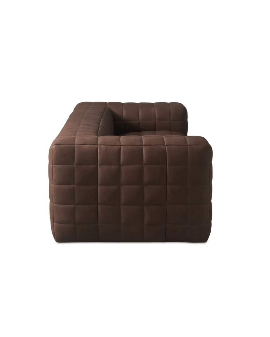 Anton Brown Leather Sofa - Sofas - Hello Norden