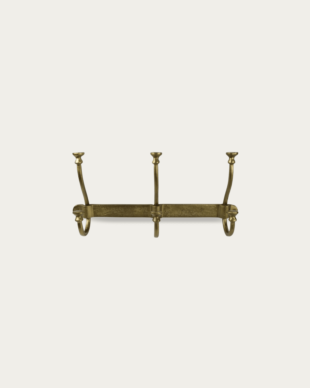 Asa Brass 3 Hook Wall Rack - Hooks - Hello Norden