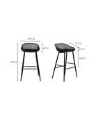Asgeir Outdoor Bar Chair (Set of 2) - Bar Stools - Hello Norden