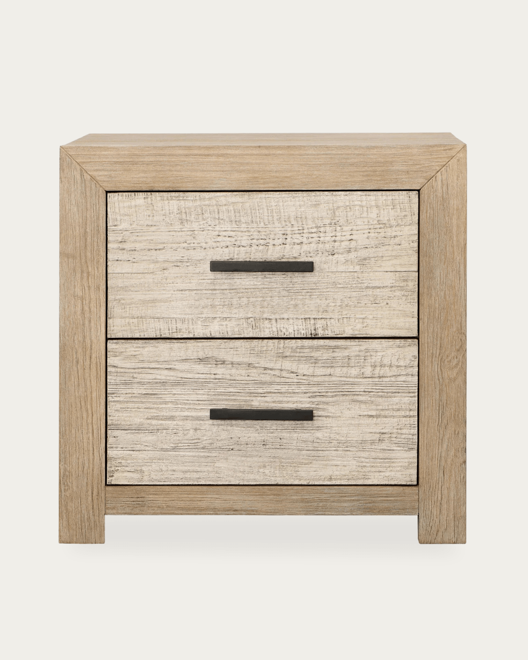 Riven Double Drawer Nightstand - Storage - Hello Norden