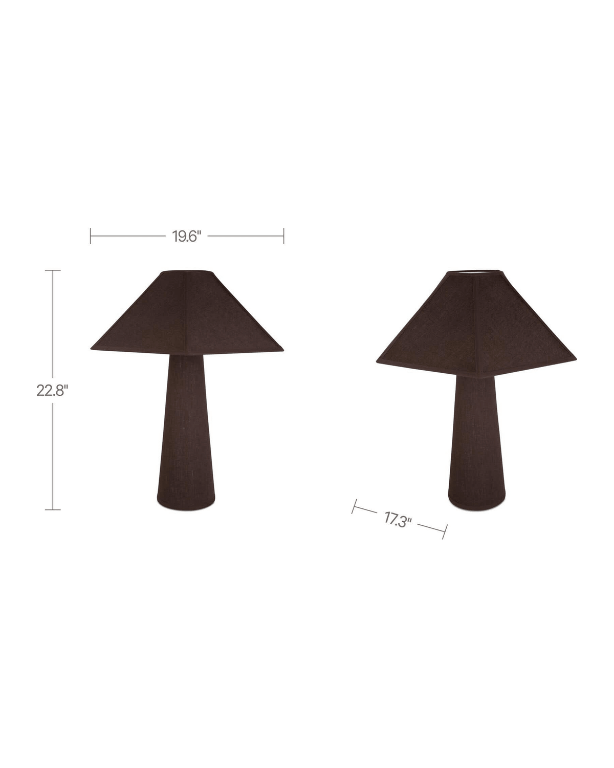 living room furniture modern mountain table lamp Hello Norden - Bjarte Table Lamp, dimensions