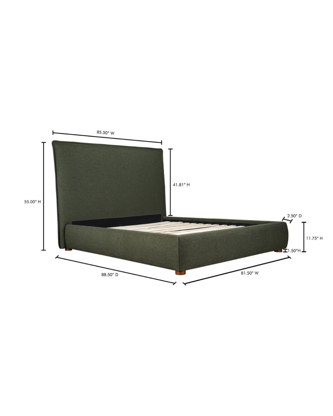 Bjorn Tall Headboard Bed - Bed - Hello Norden