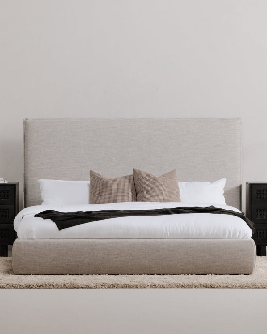 Bjorn Tall Headboard Bed - Bed - Hello Norden