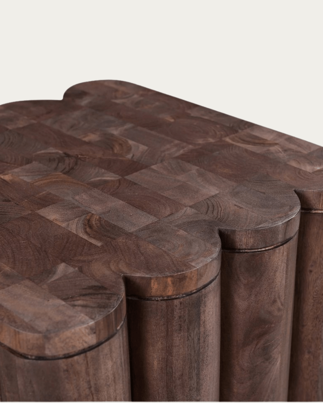 Bo Walnut Fluted End Table - Side Table - Hello Norden