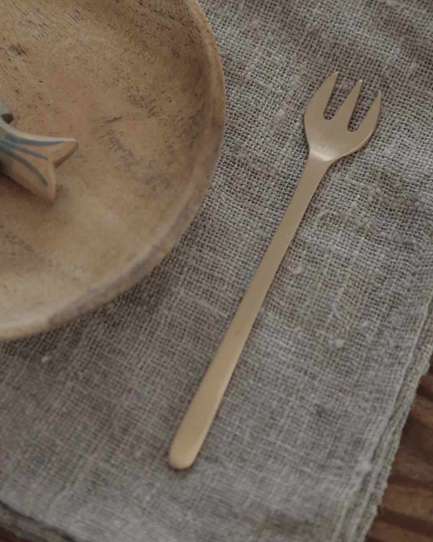 Brass Dessert Fork - Fork - Hello Norden