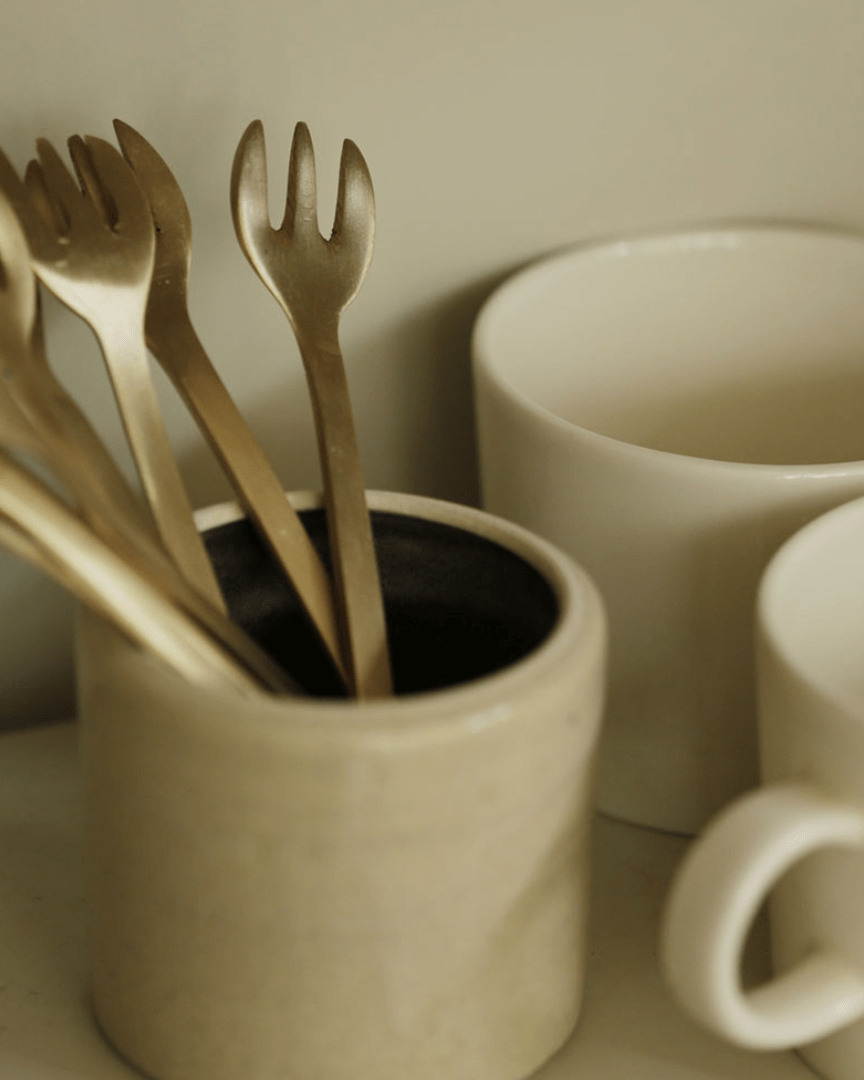 Brass Dessert Fork - Fork - Hello Norden