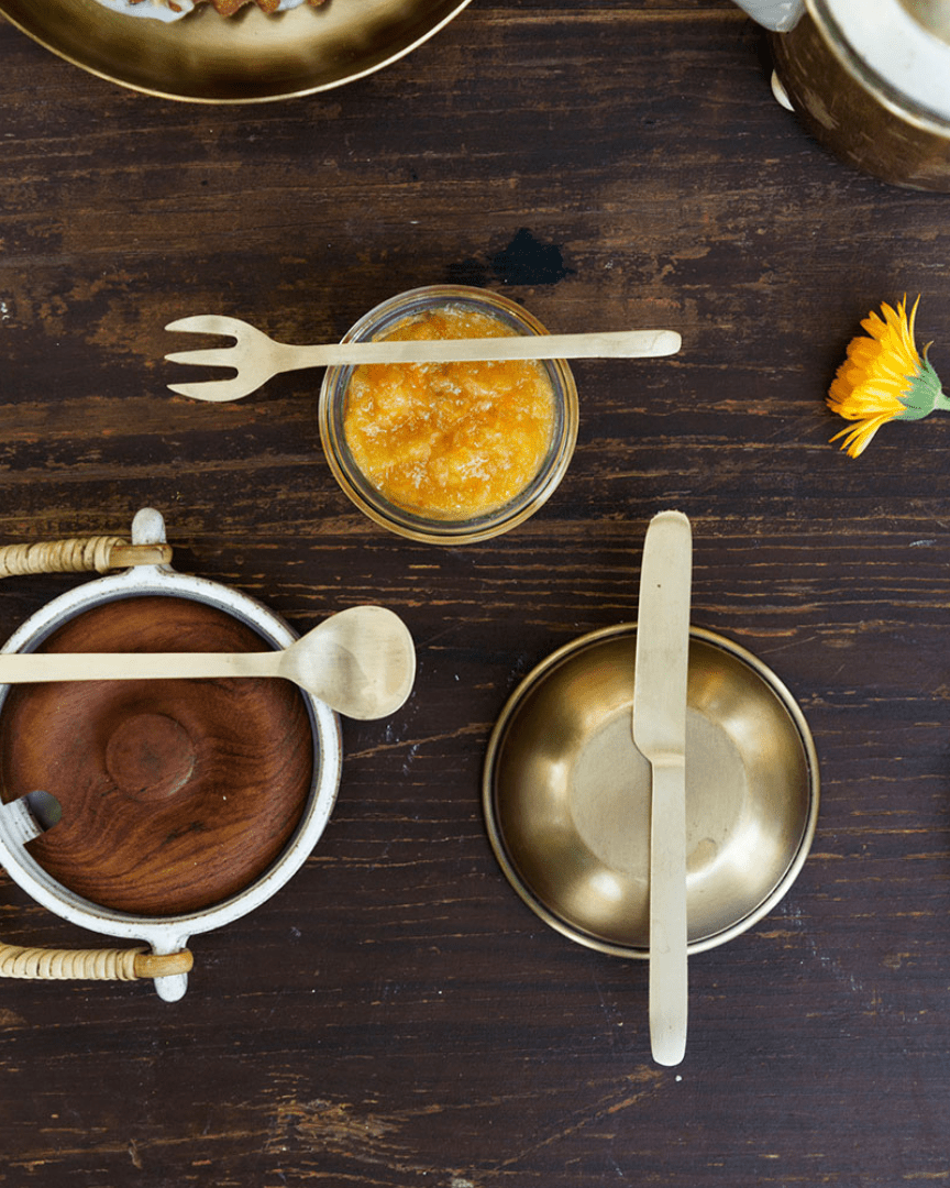 Brass Dessert Spoon - Spoon - Hello Norden