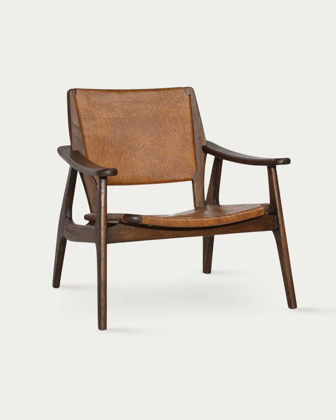 Vendela Leather Accent Chair - Lounge Chairs - Hello Norden