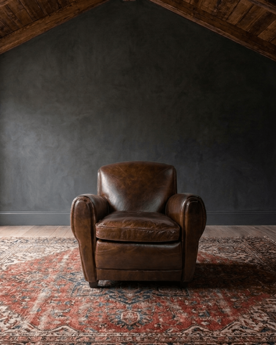 Oscar Leather Club Chair - Lounge Chairs - Hello Norden