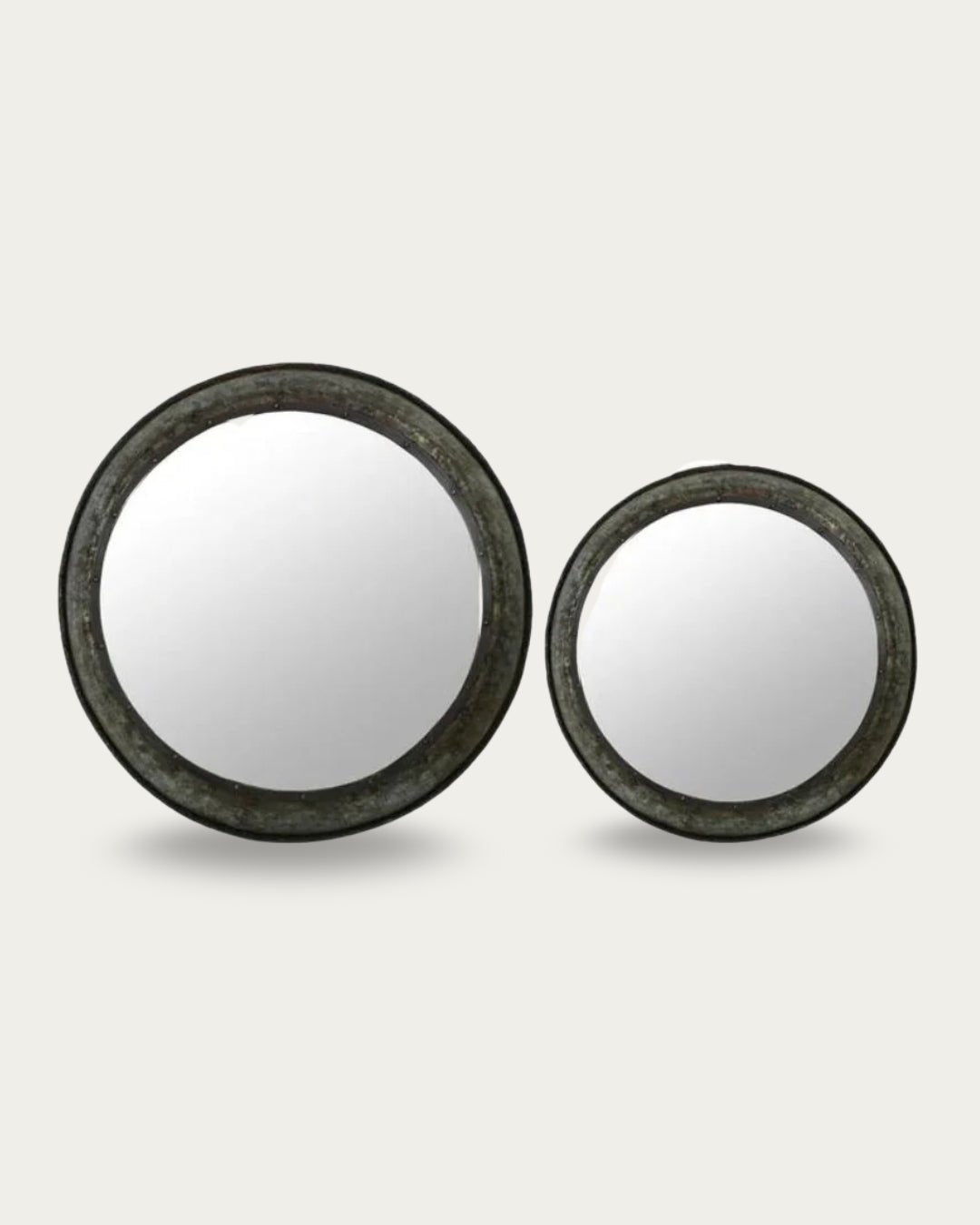 Brynja Vintage Iron Bowl Mirror - Mirrors - Hello Norden