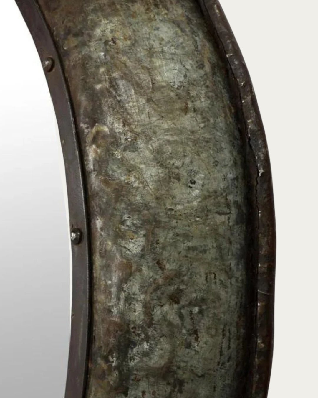 Brynja Vintage Iron Bowl Mirror - Mirrors - Hello Norden