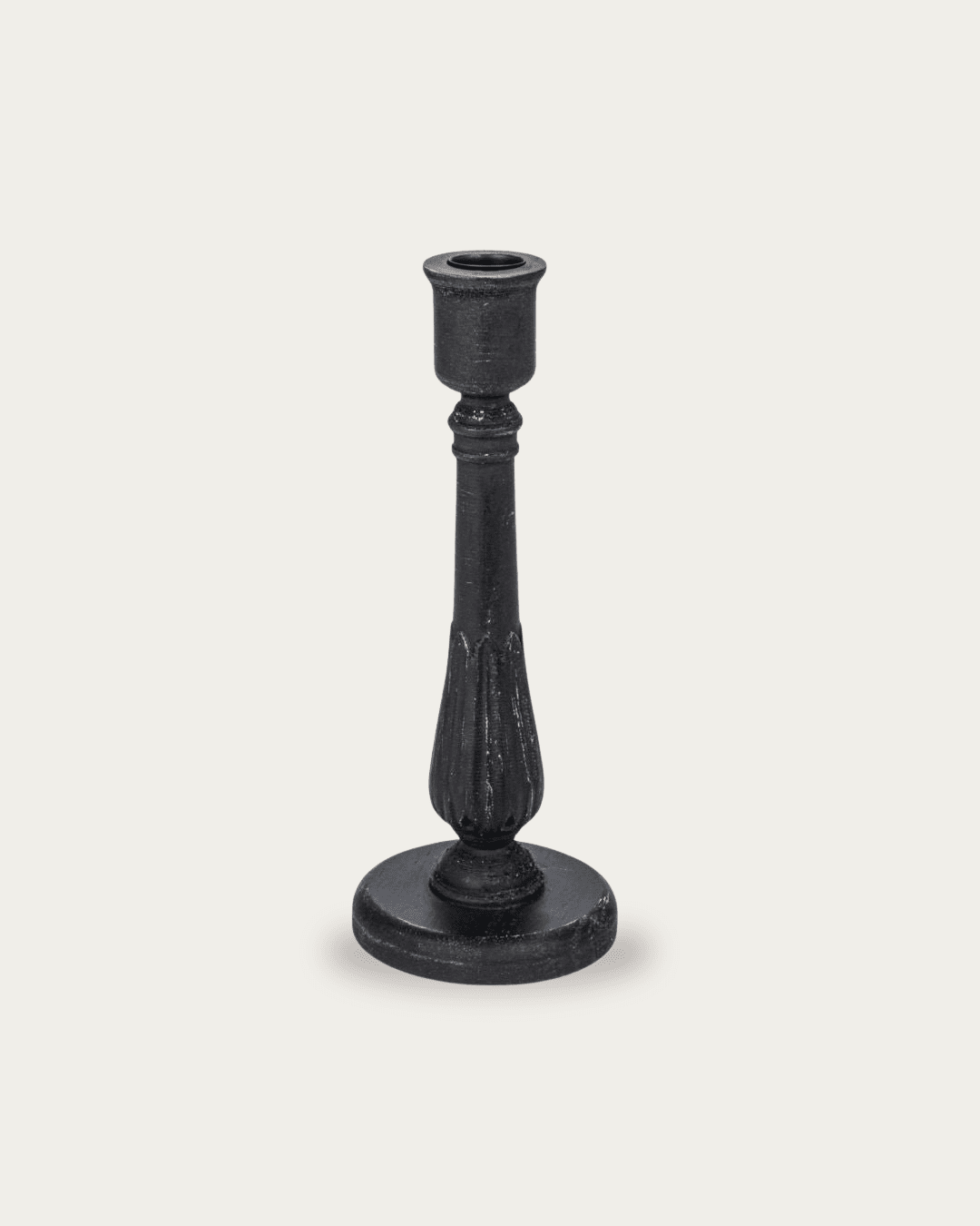 Sanna Carved Wood Taper Holders - Candle Holders - Hello Norden