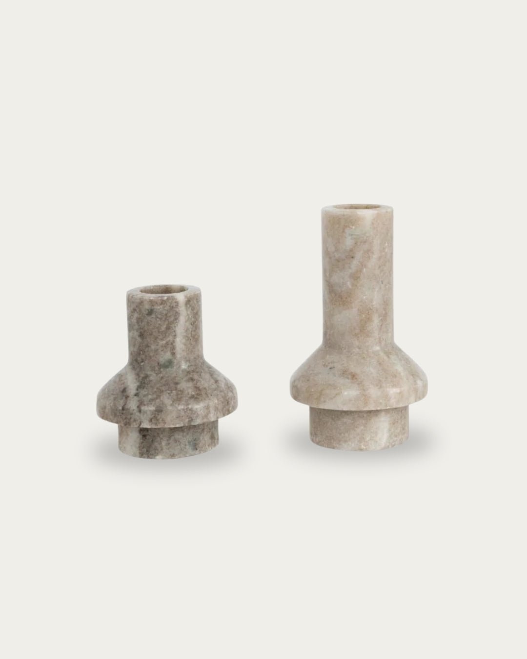 Edna Marble Taper Holder - Candle Holders - Hello Norden