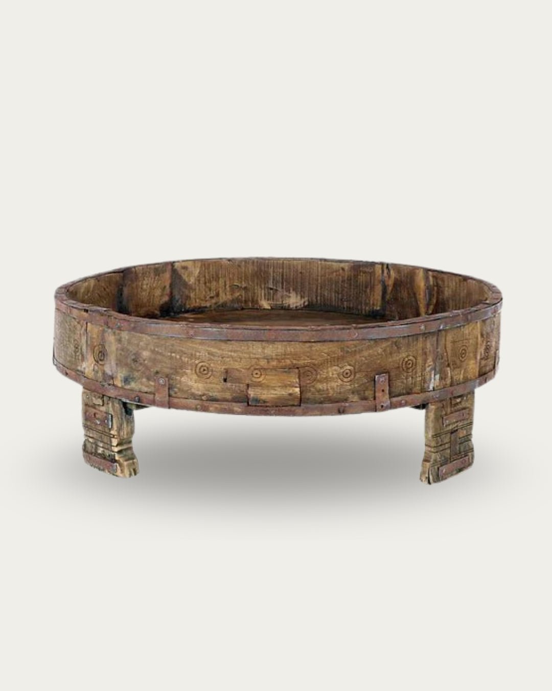 Carved Village Grinding Table - Decorative Objects - Hello Norden