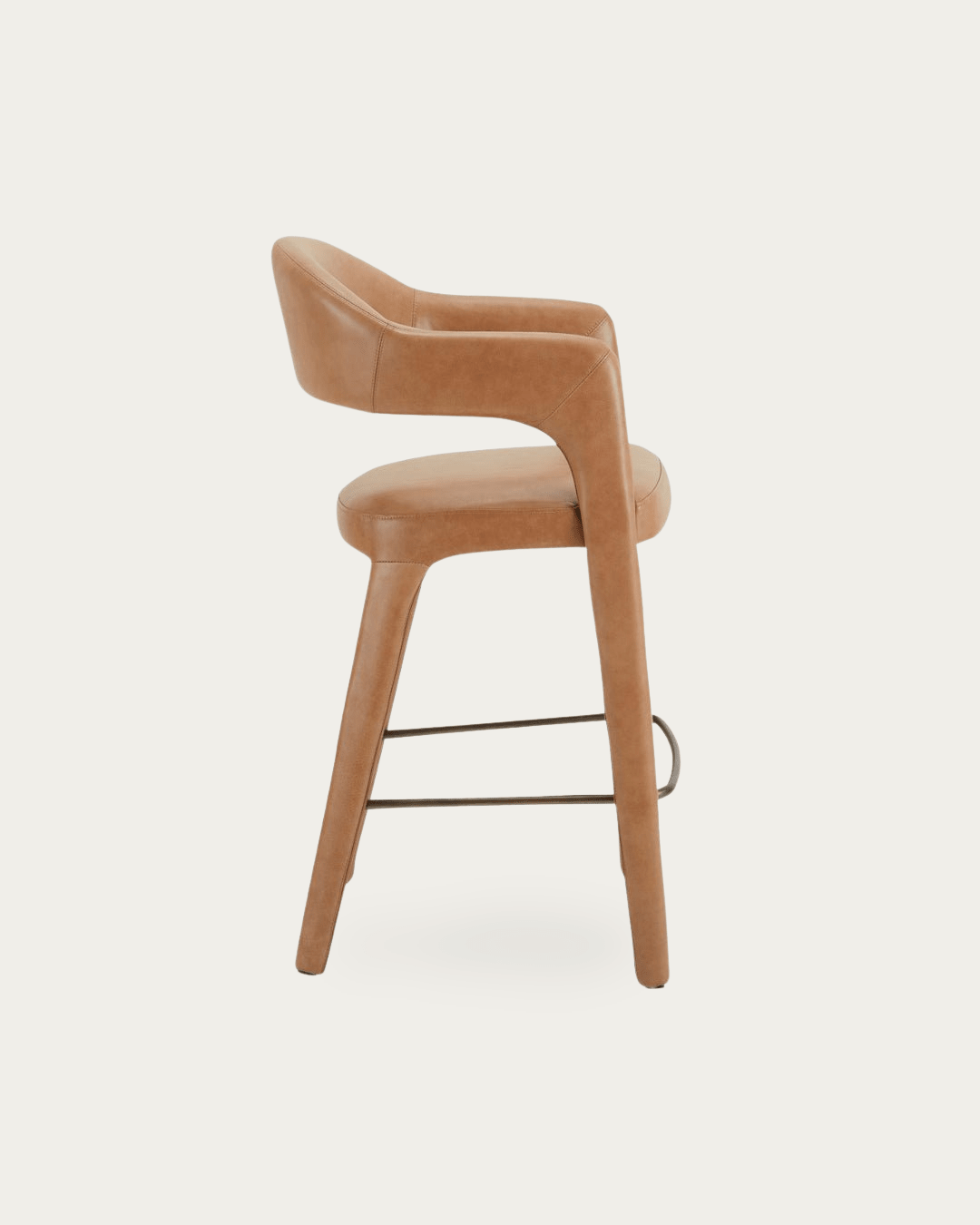 Casper Leather Bar Stool - Bar Stools - Hello Norden