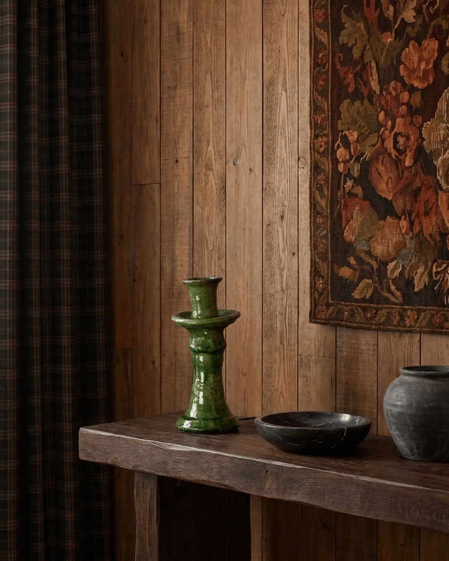 Tamegroute Green Candle Holder - Candle Holders - Hello Norden
