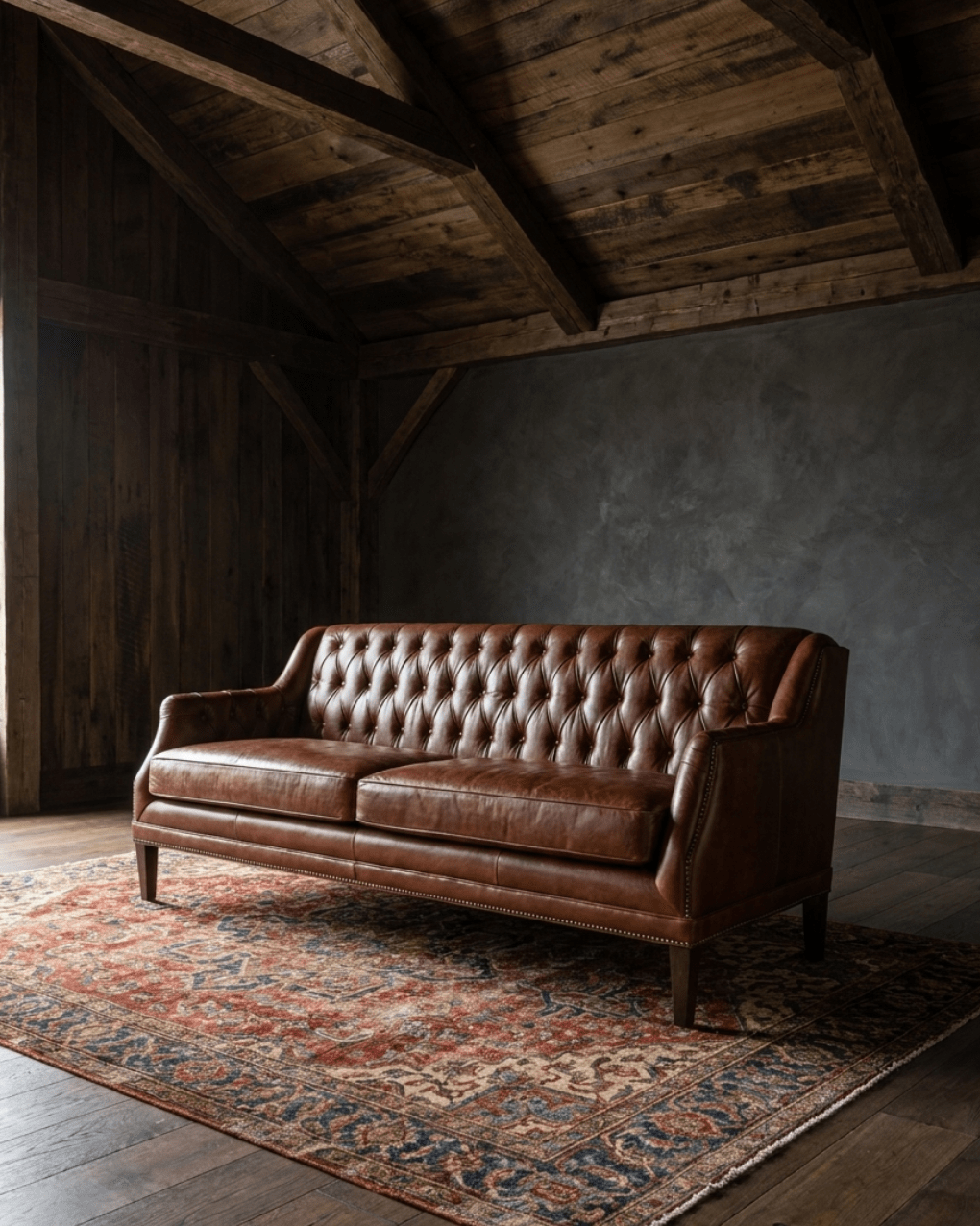 Alma Leather Chesterfield Sofa - Sofas & Sectionals - Hello Norden