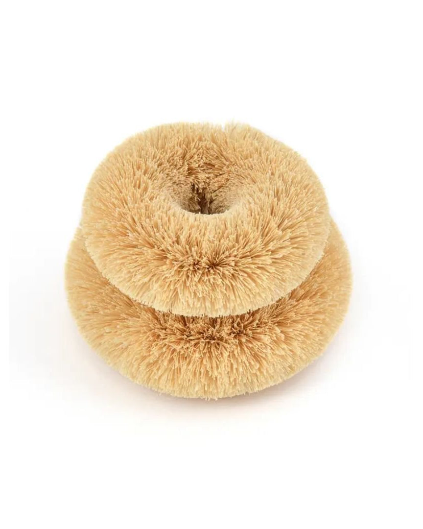 Coconut Fiber Donut Scourer - Cleaning Brushes - Hello Norden