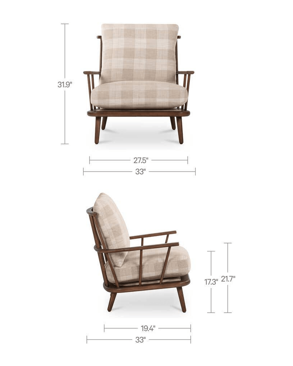 living room furniture modern mountain upholstery: 77% polyester 23% rayon lounge chair Hello Norden - Sturla Accent Chair, dimensions