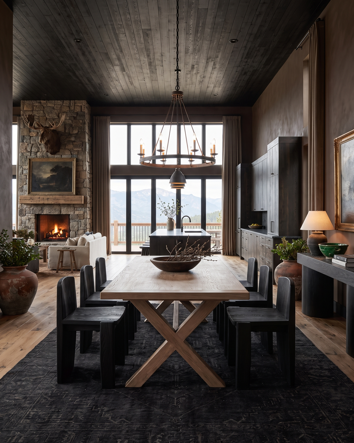 dining room furniture modern mountain dining chair Hello Norden - Danne Dining Chair, styled in a modern rustic room