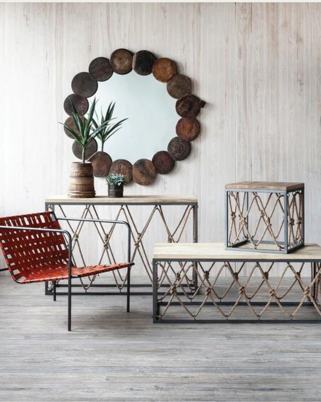 Edna Chapati Mirror - Art & Mirrors - Hello Norden