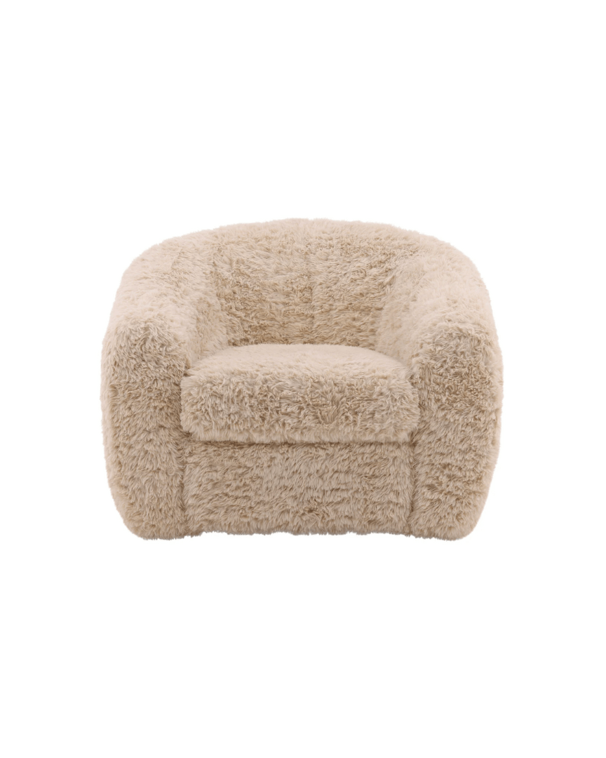 Elina Fur Accent Chair - Chairs - Hello Norden