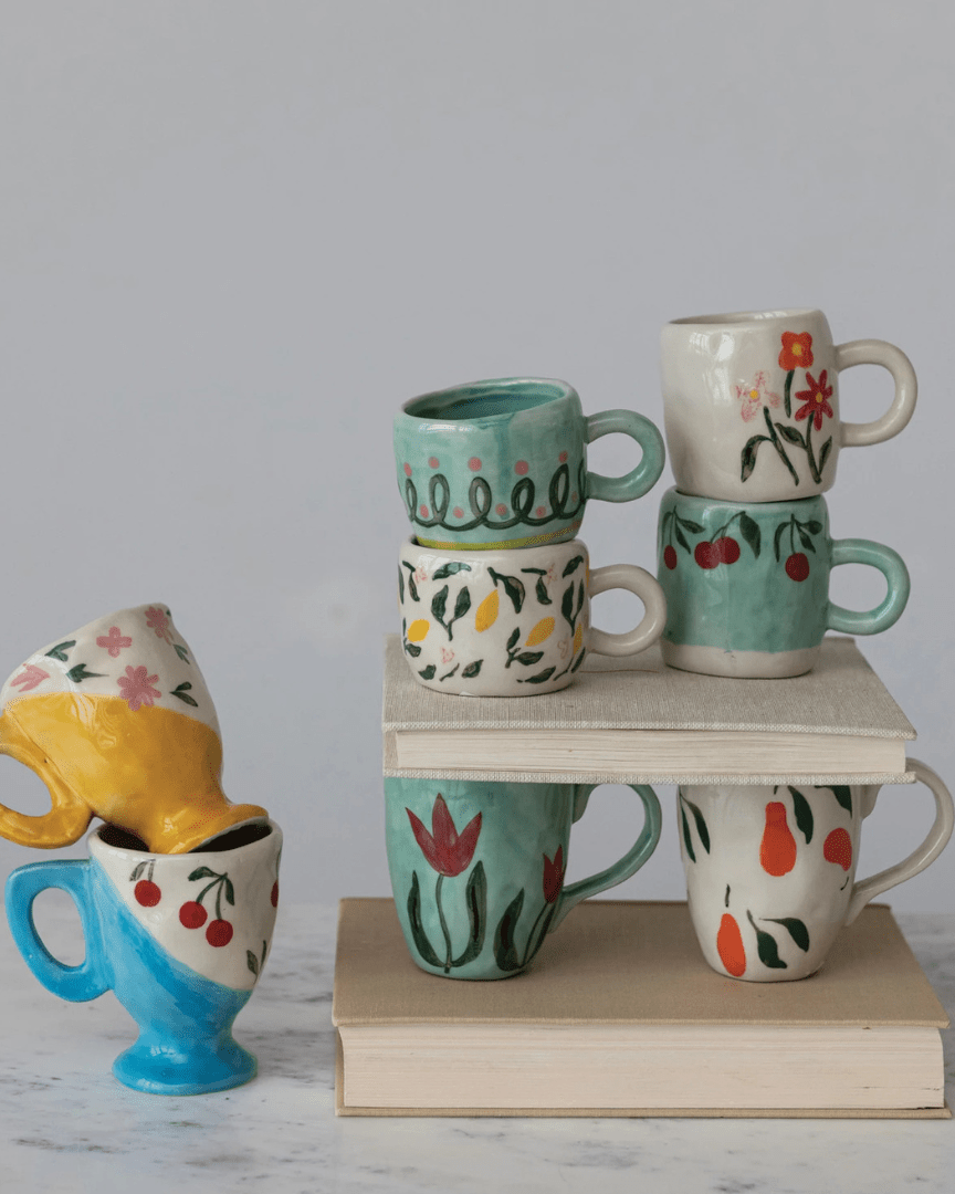 Elva Ceramic Espresso Mugs - Glassware & Mugs - Hello Norden