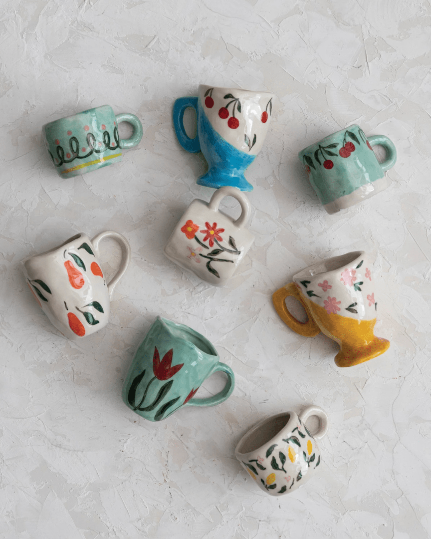 Elva Ceramic Espresso Mugs - Glassware & Mugs - Hello Norden