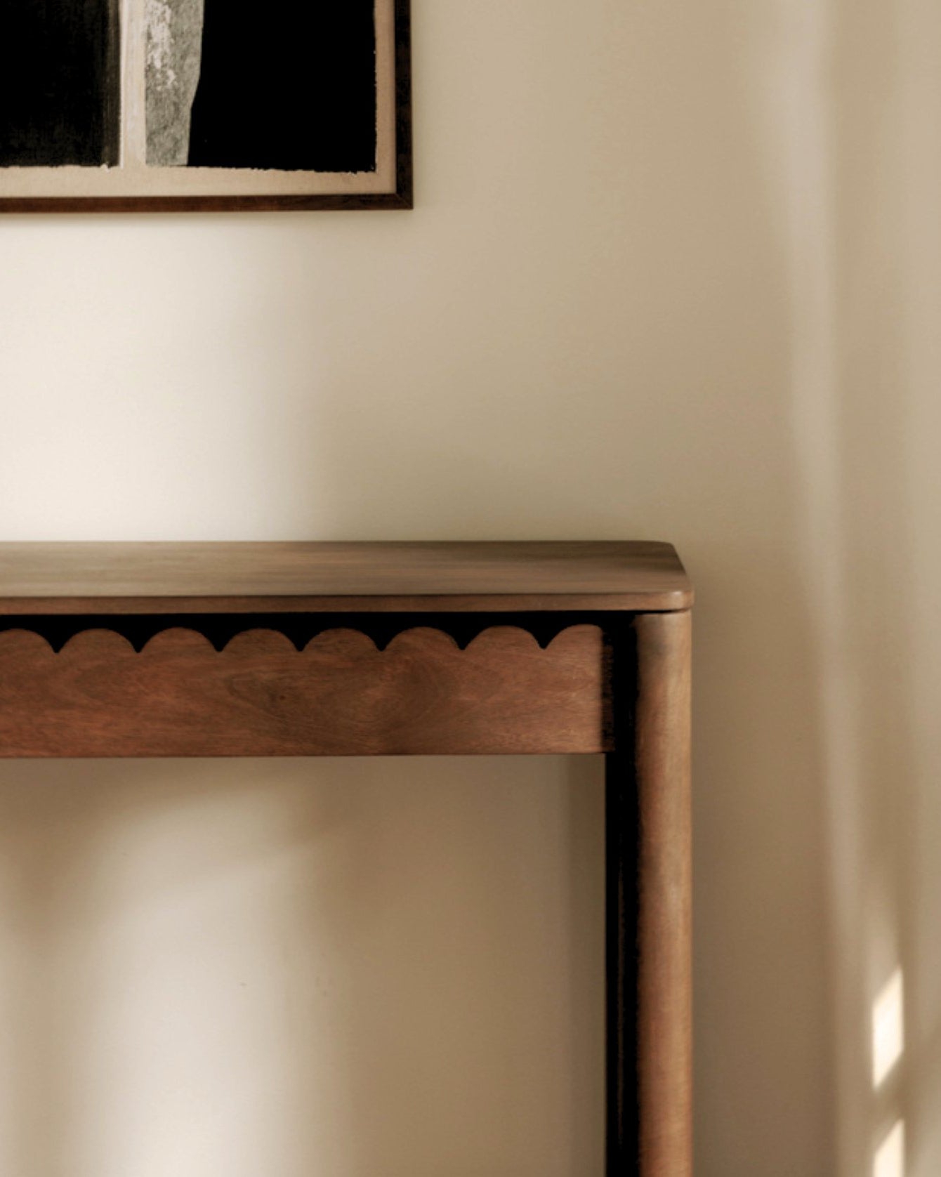 Cute brown sofa console table Sadie