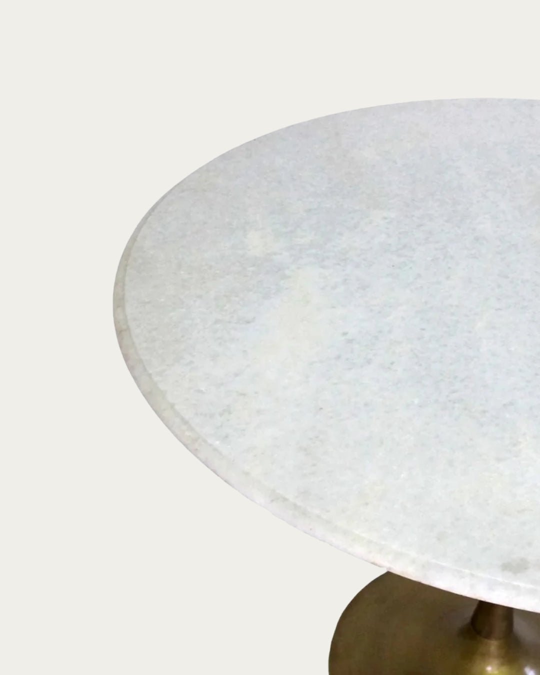 Ester Brass and Marble Dining Table - Tables - Hello Norden