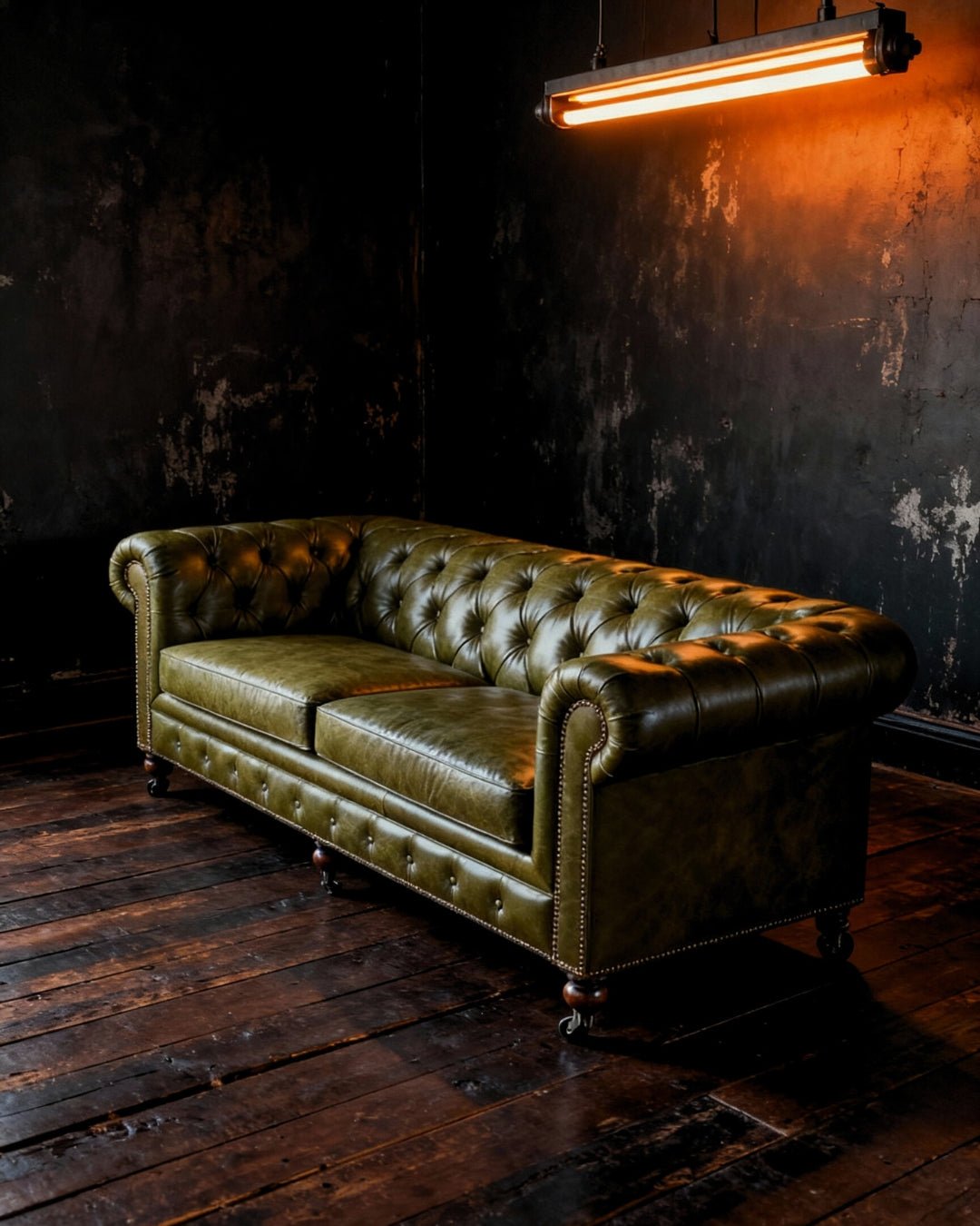 Fenris Leather Chesterfield Sofa - Sofas - Hello Norden