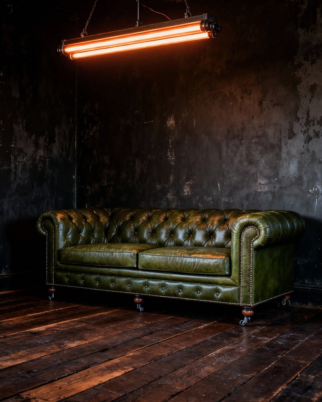 Fenris Leather Chesterfield Sofa - Sofas - Hello Norden