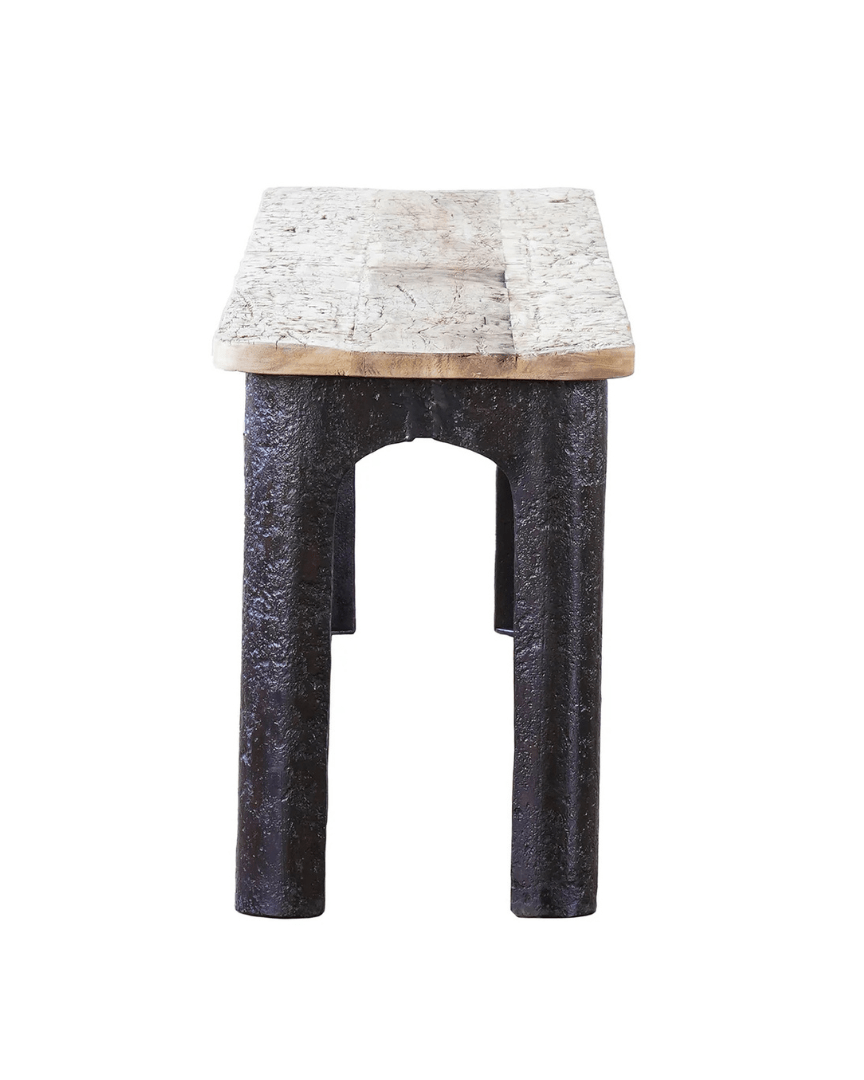 Finn Rustic Wood Bench - Bench - Hello Norden